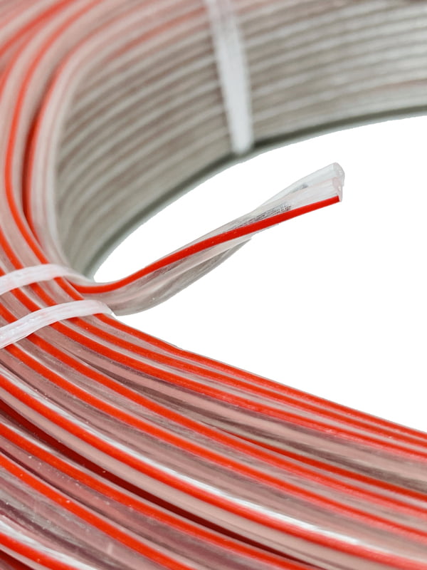 Speaker wire European style 14/38 crystal clear full tinned(92 meter)