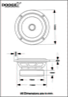 DE50M-01 Mid range 5" 4Ohms 30 Watts (2 Pcs)