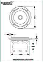 DE50M-01 Mid range 5" 4Ohms 30 Watts (2 Pcs)