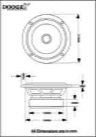 DE800-01 Woofer 8" 8Ohms 60 Watts (Set of 2)