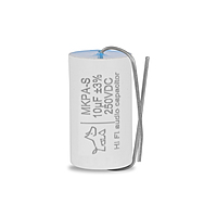 Doogesound MKPA-S 10uF/250VDC Silver foil capacitor (1pcs) Doogesound MKPA-S 10uF/250VDC Silver foil capacitor (1pcs)