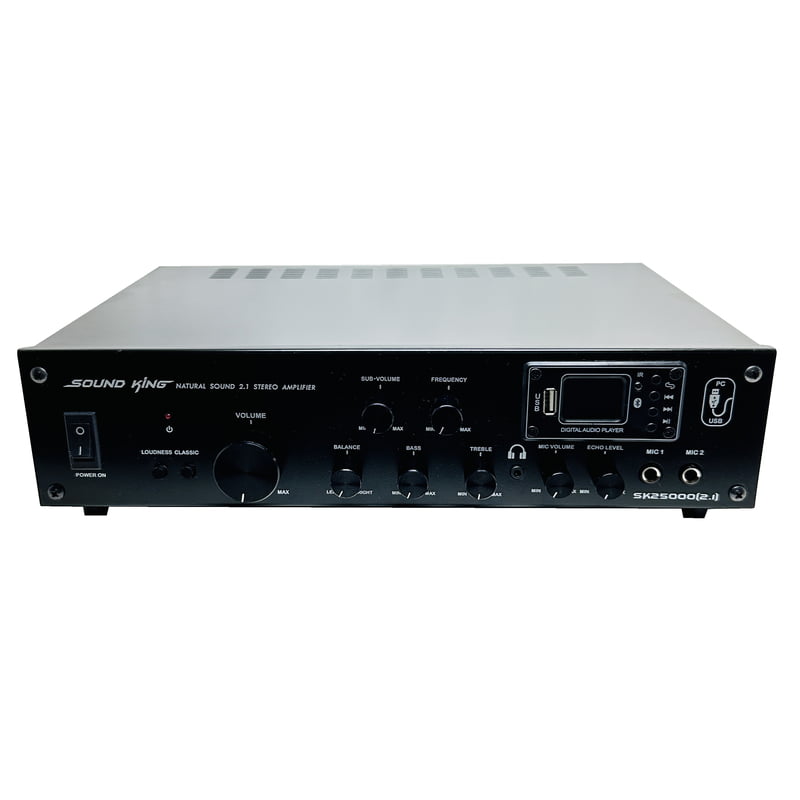 SOUND KING SK25000 - 2.1 CH AMPLIFIER WITH OPTICAL & COAXIAL SOUND KING SK25000 - 2.1 CH AMPLIFIER WITH OPTICAL & COAXIAL